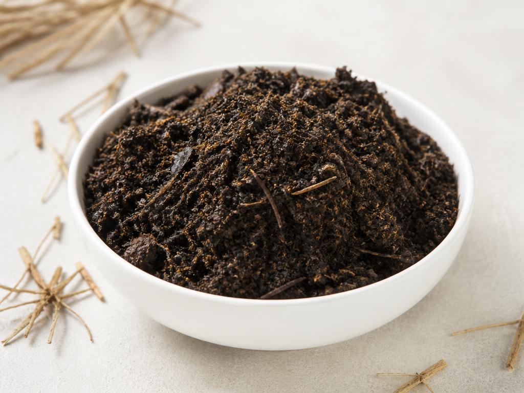 Organic agricultural manure material in a clean professional agricultural setting